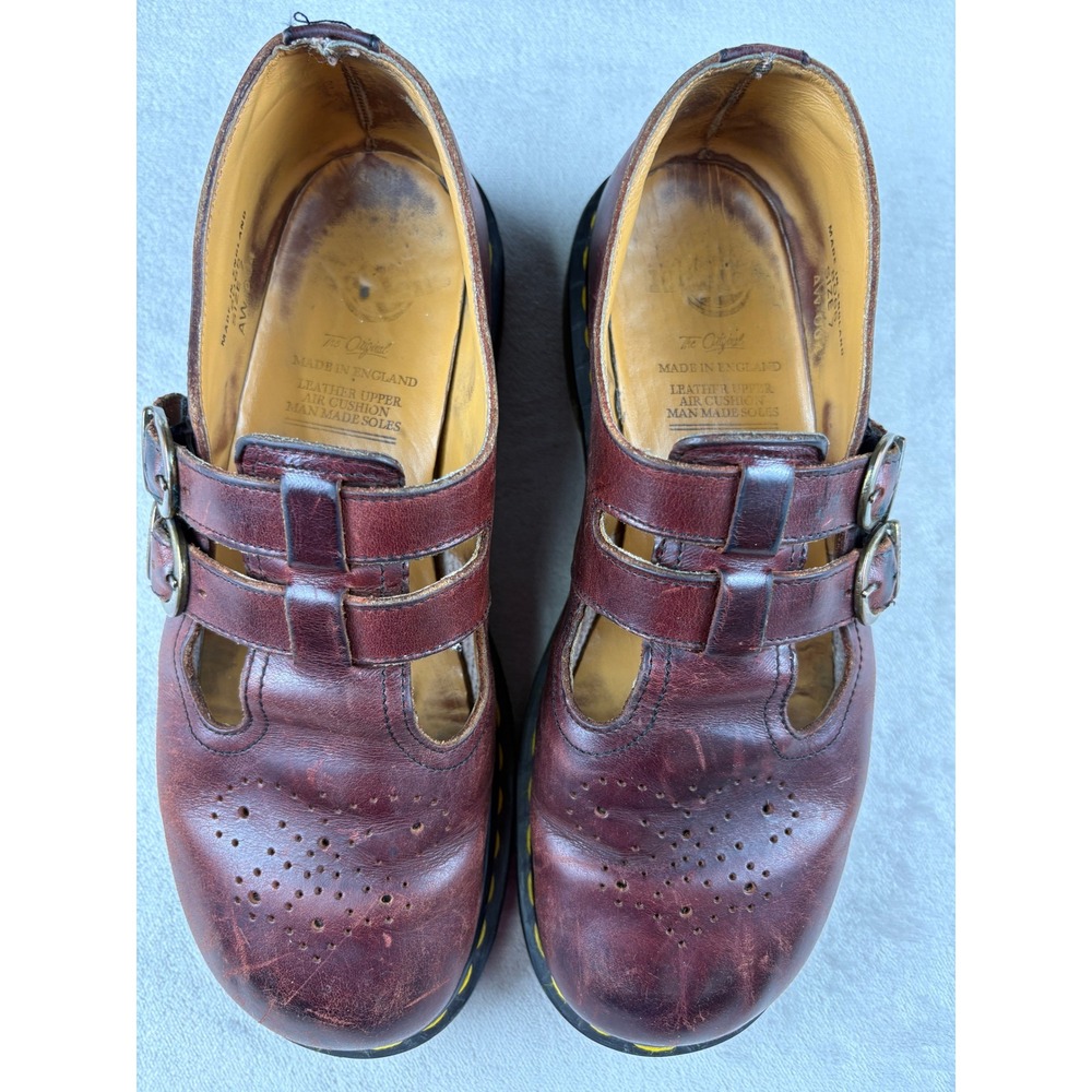 Dr Martens 8065 Vintage Made in England Leather Mary Jane Shoes 7 UK 9 US - Picture 2 of 8